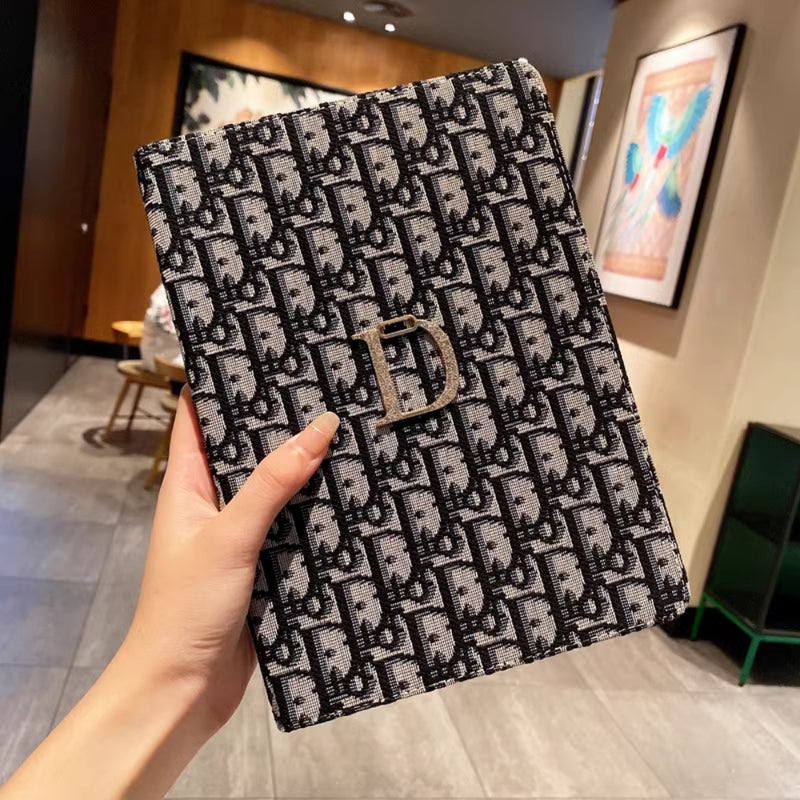 Load image into Gallery viewer, Apple iPad Air 3 10.5&quot; (2019) - Women Fashion Cloth Grain Flip Stand Series Case
