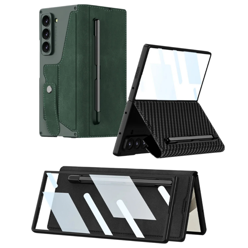 Load image into Gallery viewer, [With Card Slot] Samsung Galaxy Z Fold 6 SM-F956 Leather Shockproof Flip Wallet Series Case
