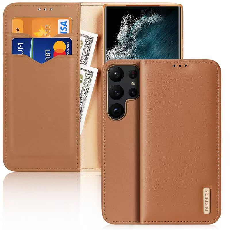 Load image into Gallery viewer, [With Card Slot] Samsung Galaxy S25/Plus/Ultra Business Flip Cover Premium Leather Shockproof Wallet Case
