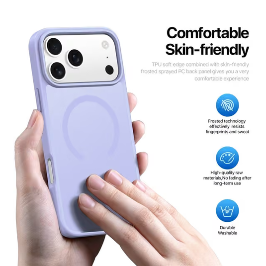 Apple iPhone 17 Pro / 18 Pro Magnetic Shockproof Minimalist Frosted Phone Case