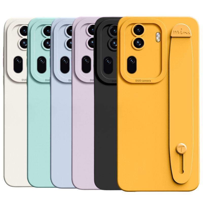 Load image into Gallery viewer, [Built-in Wristband] Oppo Reno 12 (CPH2625)/Pro(CPH2629) - Soft Shockproof Liquid Silicone Essentials Series Case
