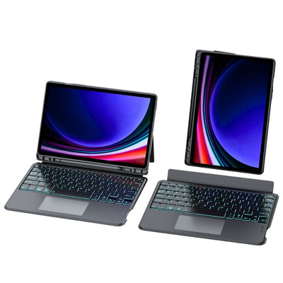 [Detachable][With RGB Backlit] Samsung Galaxy Tab S10 FE Plus (2025) 13.1" - Wireless Bluetooth Magnetic Keyboard Soft Case - i-Station Mobile Phone & Electronic Device Repair and Accessories