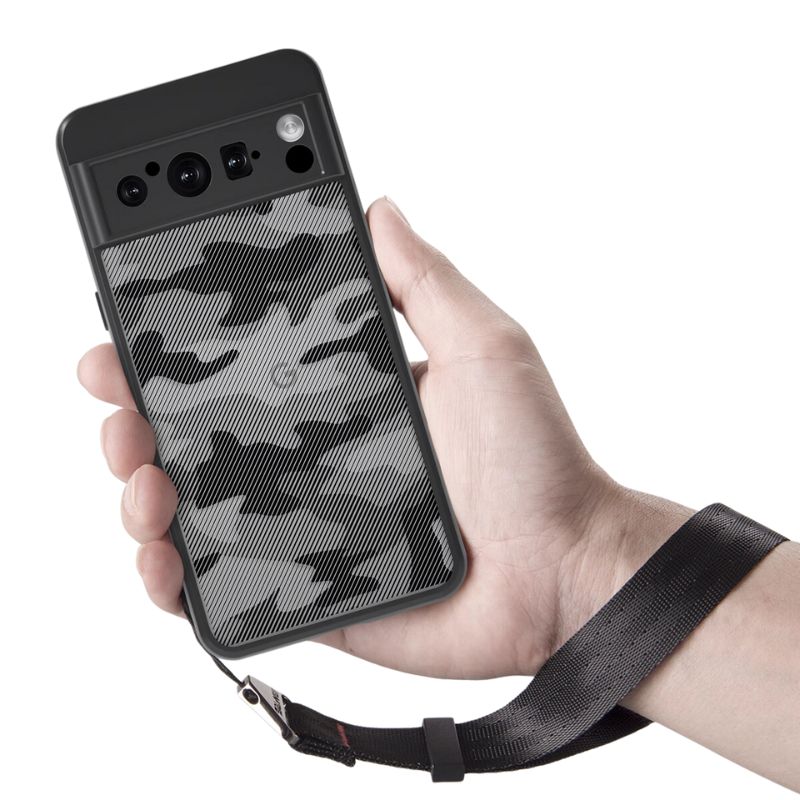 Load image into Gallery viewer, Google Pixel 8/Pro - Camo Style Matte Finish Essentials Series Case With Wrist Starp
