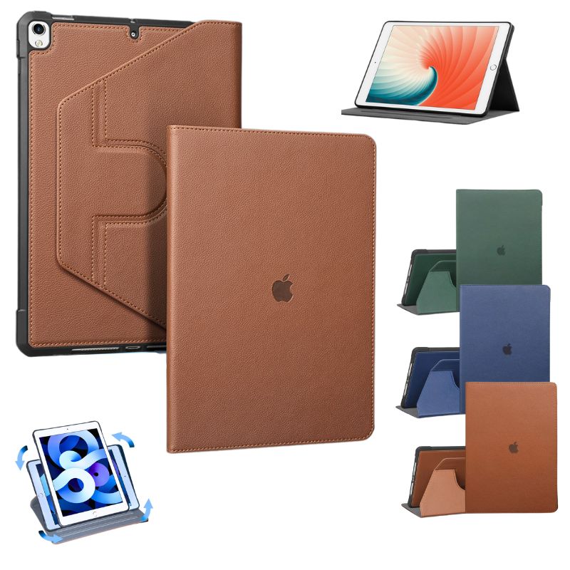 Load image into Gallery viewer, Apple iPad Pro 7th 11&quot; (2024) - 360 Degree Leather Full Cover Adjustable Rotation Essentials Series Case
