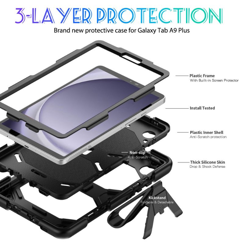 Load image into Gallery viewer, [Built-in Stand] Samsung Galaxy Tab A 2019 10.1&quot; (T510/T515) - Multi Function Silicone PC Stand Shockproof Case
