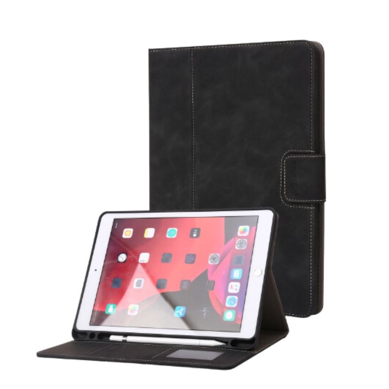 Load image into Gallery viewer, [With Card Slot] Apple iPad Air 3/3rd Gen (2019) 10.5&quot; - Solid Color Anti Fingerprint Leather Essentials Series Case
