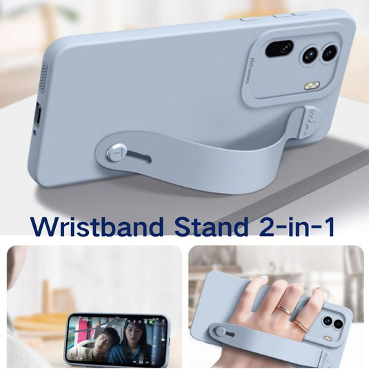 [Built-in Wristband] Oppo Reno 11(CPH2599)/Pro(CPH2607) - Soft Shockproof Liquid Silicone Essentials Series Case