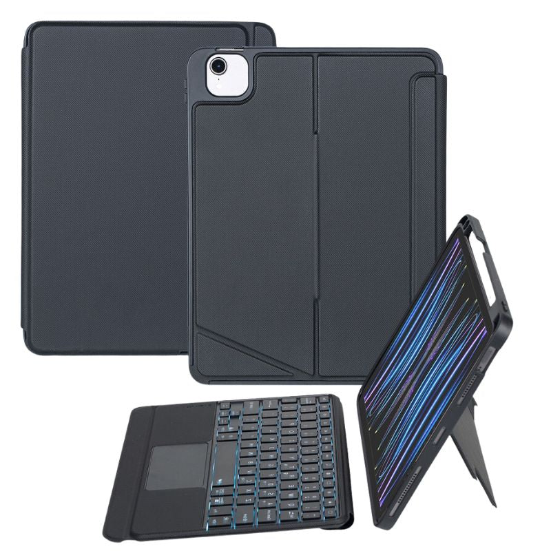 Load image into Gallery viewer, [Detachable][With RGB backlight] Samsung Galaxy Tab A9 Plus 11’’ 2023 (X210/X215/X216B) - Wireless Bluetooth Magnetic Touch Keyboard Filp Case
