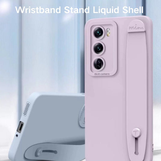 [Built-in Wristband] Oppo Reno 11(CPH2599)/Pro(CPH2607) - Soft Shockproof Liquid Silicone Essentials Series Case