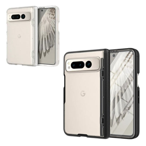 Google Pixel Fold - Frosted Translucent Hinge Flip Essentials Series Case