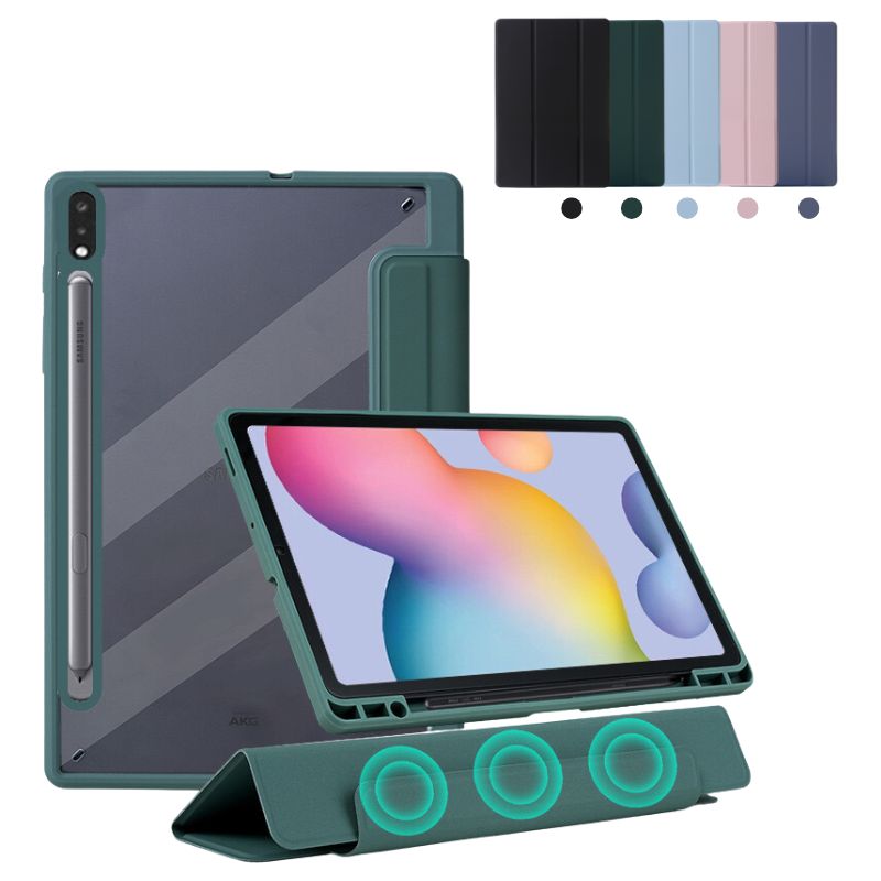 Load image into Gallery viewer, [Detachable] Samsung Galaxy Tab S7 &amp; S8 11&quot; - Transparent Magnetic Shockproof Detachable Filp Case
