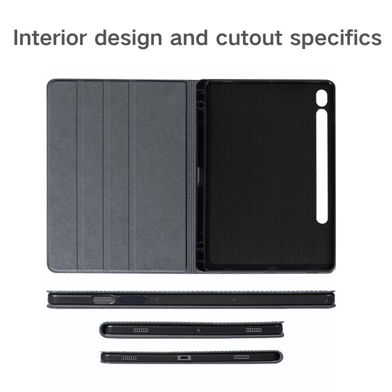 Load image into Gallery viewer, [With Pen Slot] Samsung Galaxy Tab S9 Ultra 14.6&quot; - Full Coverage Shockproof Genuine Leather Case
