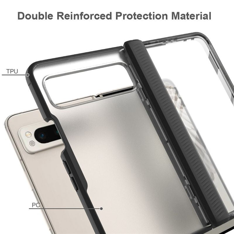 Load image into Gallery viewer, Google Pixel Fold - Frosted Translucent Hinge Flip Essentials Series Case
