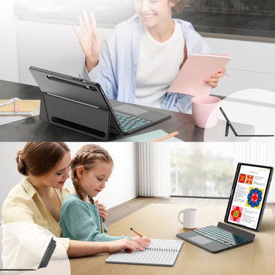 [Detachable][With RGB Backlit] Samsung Galaxy Tab S10 FE Plus (2025) 13.1" - Wireless Bluetooth Magnetic Keyboard Soft Case - i-Station Mobile Phone & Electronic Device Repair and Accessories