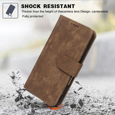 [With Card Slot] Motorola Moto G56 Full-coverage Shockproof Wallet Series Case - i-Station Mobile Phone & Electronic Device Repair and Accessories