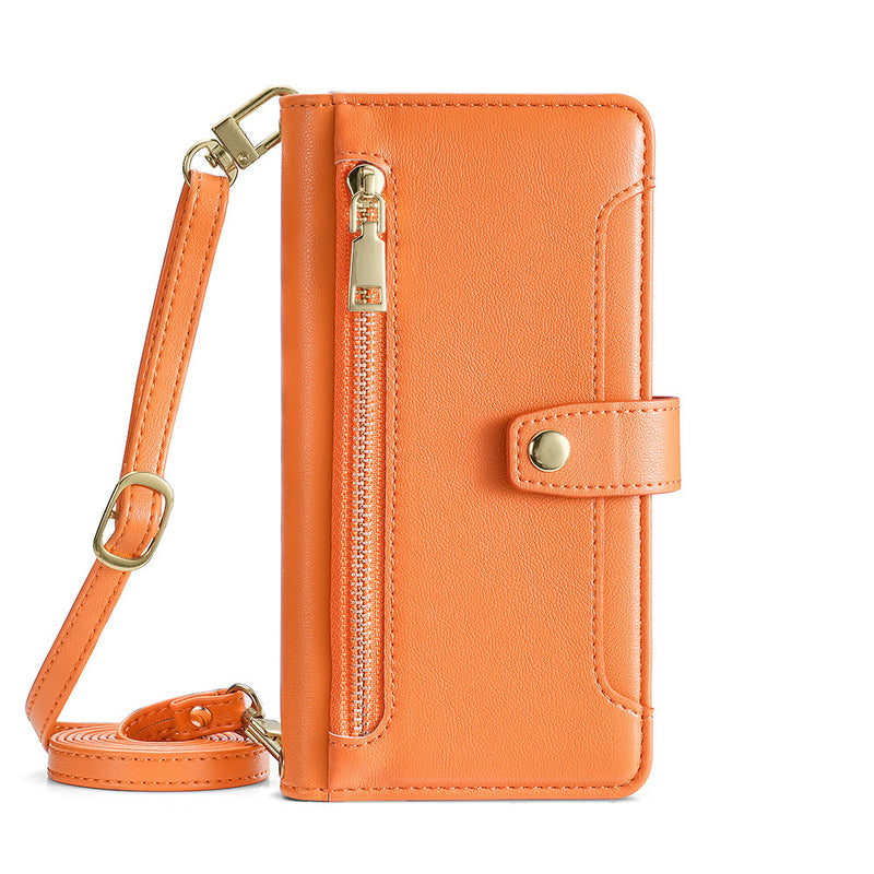 Load image into Gallery viewer, [With Lanyard] Samsung Galaxy A17 (SM-A176) PU Leather Shockproof Wallet Case With Card Slot - i-Station Mobile Phone &amp; Electronic Device Repair and Accessories
