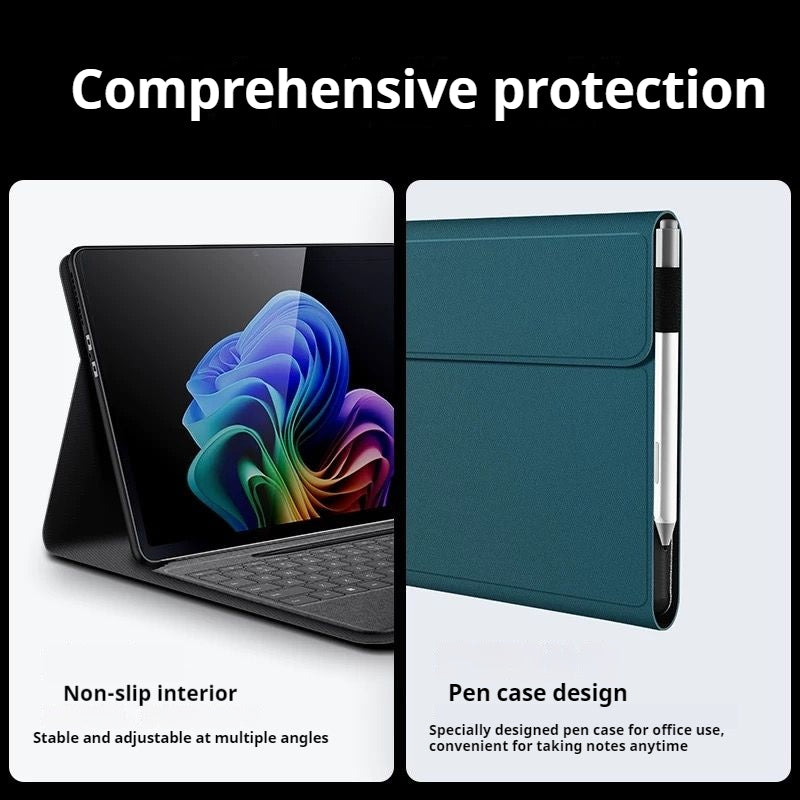 Load image into Gallery viewer, Microsoft Surface Pro 11 - Slim &amp; Lightweight Leather Magnetic Buckle Case
