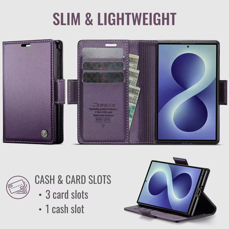 Load image into Gallery viewer, [With Card Slot] Samsung Galaxy Z Fold8 / Ultra - Premium Leather Shockproof Wallet Series Case

