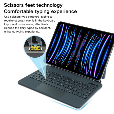 [Magic Keybord] Apple iPad Air 4/5 & Pro 11“ & Air 11” M2/M3 (2024/2025) - Precision Multi-Touch Trackpad Magnetic Smart Wireless Keyboard Case With Backlit Keys - i-Station Mobile Phone & Electronic Device Repair and Accessories