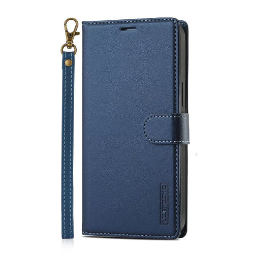 [2-in-1 Detachable][With Card Slot] Apple iPhone 13/Pro/Max - Magnetic Detachable Flip Leather Essentials Series Case With Lanyard