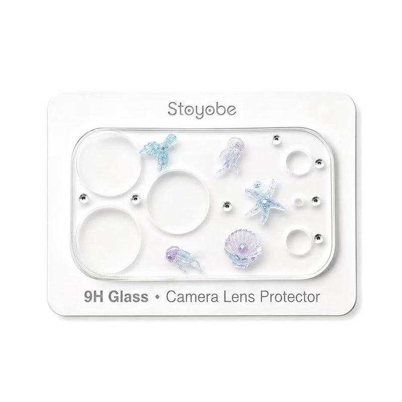 Load image into Gallery viewer, Apple iPhone 17 Pro - Back Rear 9H Tempered Glass Luxury Crystal Diamond Camera Lens Protector
