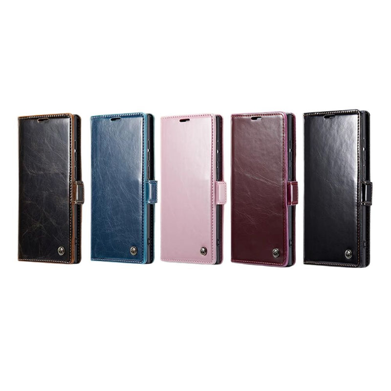 Load image into Gallery viewer, [With Card Slot] Samsung Galaxy S24/Plus/Ultra - Business PU Leather Flip Wallet Series Stand Case
