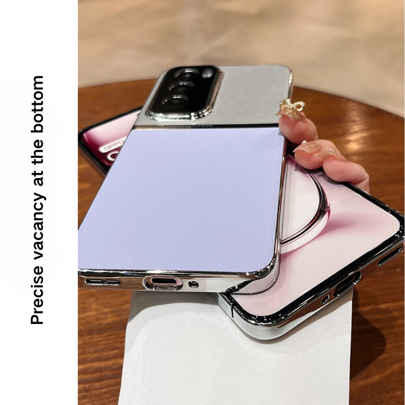 Load image into Gallery viewer, OPPO Reno 12 Pro 5G (CPH2629) - High-end Electroplated Spliced PU Leather Essentials Series Case
