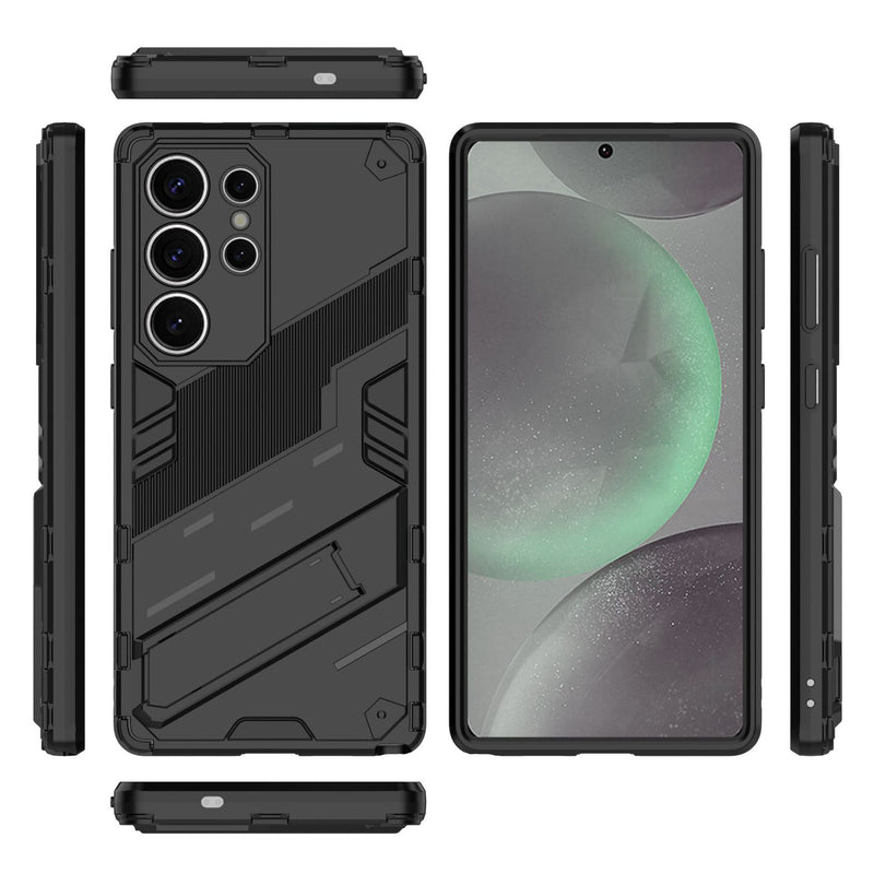 Load image into Gallery viewer, Samsung Galaxy A25 (SM-A256) - Shockproof Punk Stand Heavy Duty Case
