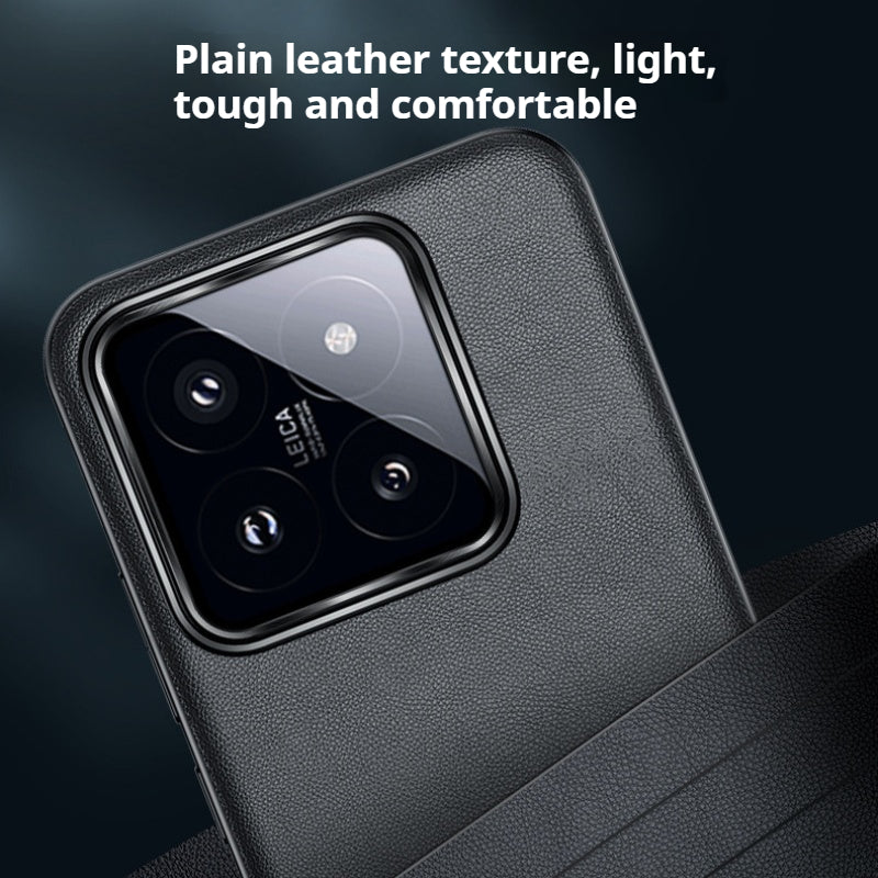 Load image into Gallery viewer, Xiaomi Mi 14/Pro Ultra-thin Minimalist Shockproof Genuine Leather Series Case
