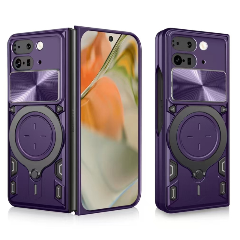 [With Slide Lens Cover][Built-in Stand] Google Pixel 9 Pro Fold Shockproof Heavy Duty Series Case - i-Station Mobile Phone & Electronic Device Repair and Accessories