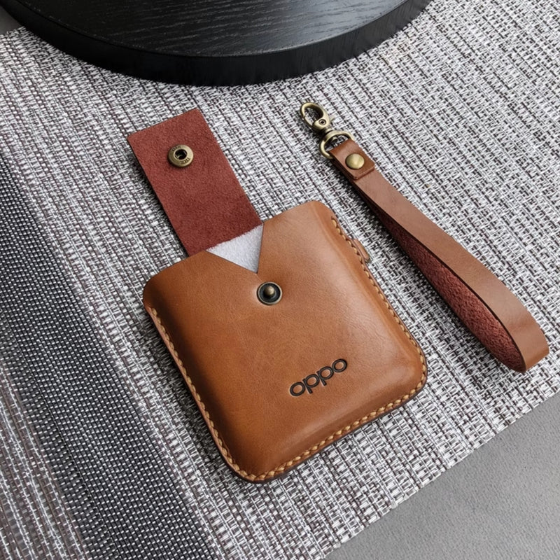 Load image into Gallery viewer, OPPO Find N3 Flip (PHT110) - Lucky Deer Head Genuine Leather Series Case With Hanging Rope
