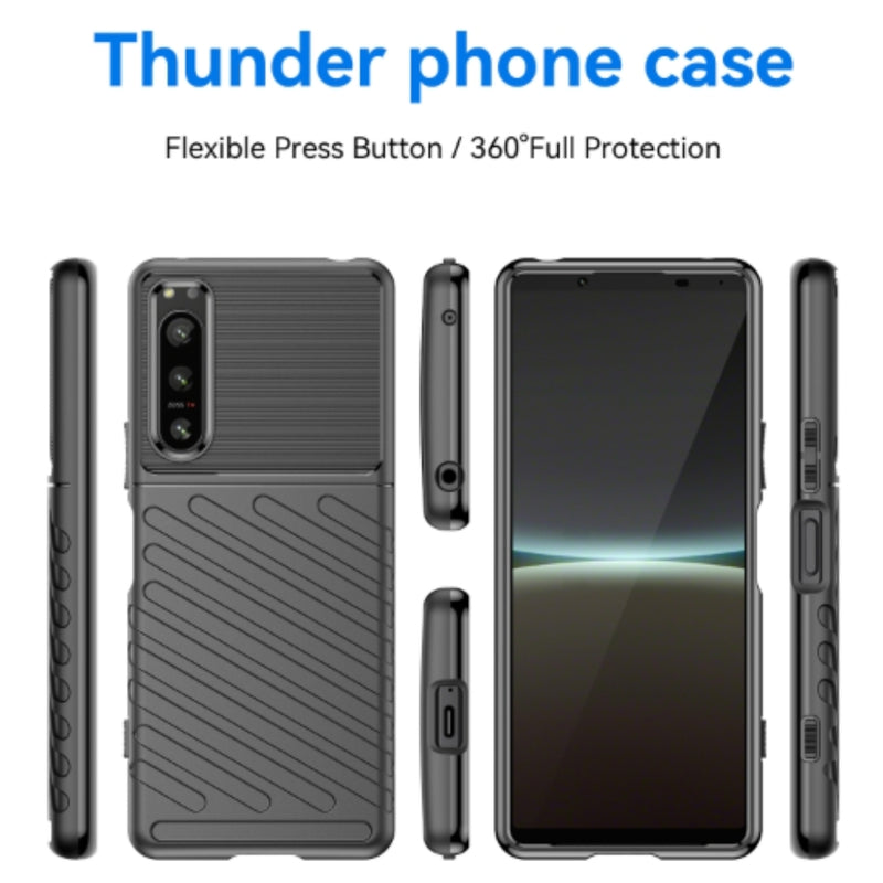 Load image into Gallery viewer, Sony Xperia 1 III - Thunder Anti-fingerprint TPU Silicone Heavy Duty Series Case
