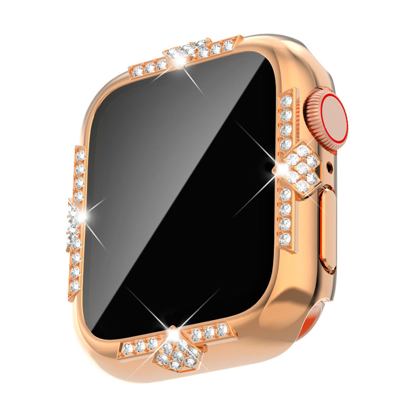 Load image into Gallery viewer, [2 in 1 - Case + Protector] Apple Watch Series 4/5/6/SE/7/8/9 - Fashion Diamond-inlaid Shockproof Frame Case
