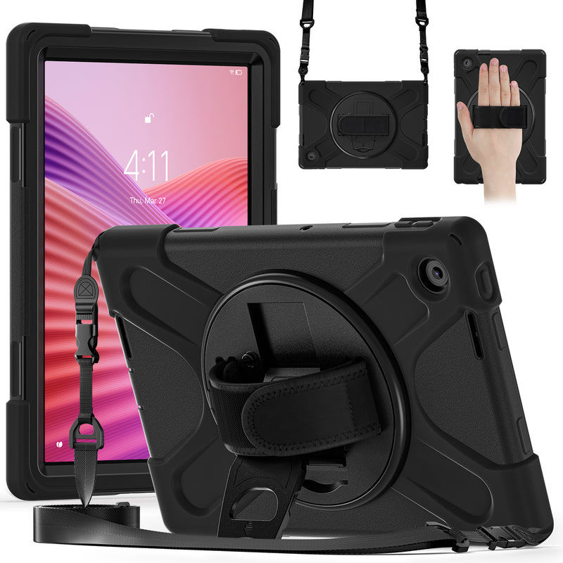 Load image into Gallery viewer, [Built-in Stand] Lenovo Tab 10.1&quot; 2025 (TB311FU/TB311XU) - Kid Shockproof Heavy Duty Series Case With Shoulder Strap
