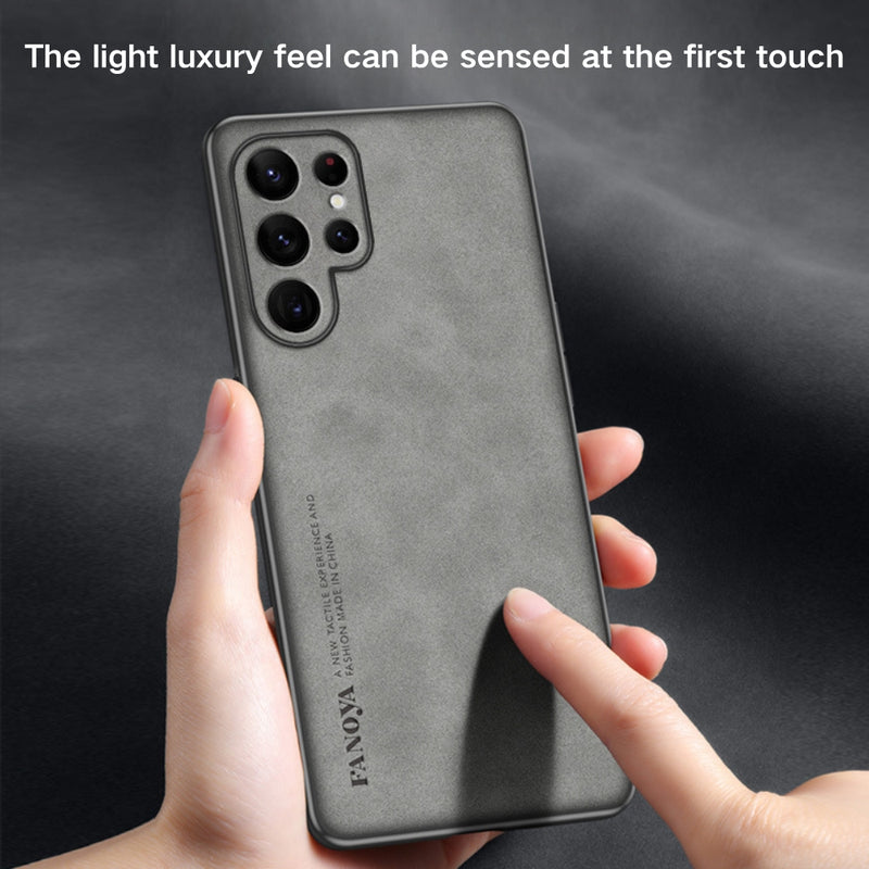 Load image into Gallery viewer, Samsung Galaxy S21/Plus/Ultra/FE - Skin-Friendly PU Leather Shockproof Essential Series Case
