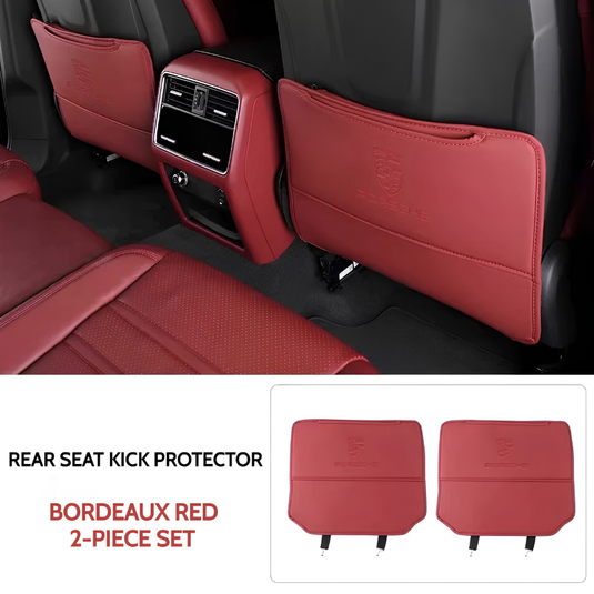 Porsche Seat Back Protector Mat – Anti-Kick Pad with Storage For New Cayenne, Macan, Panamera