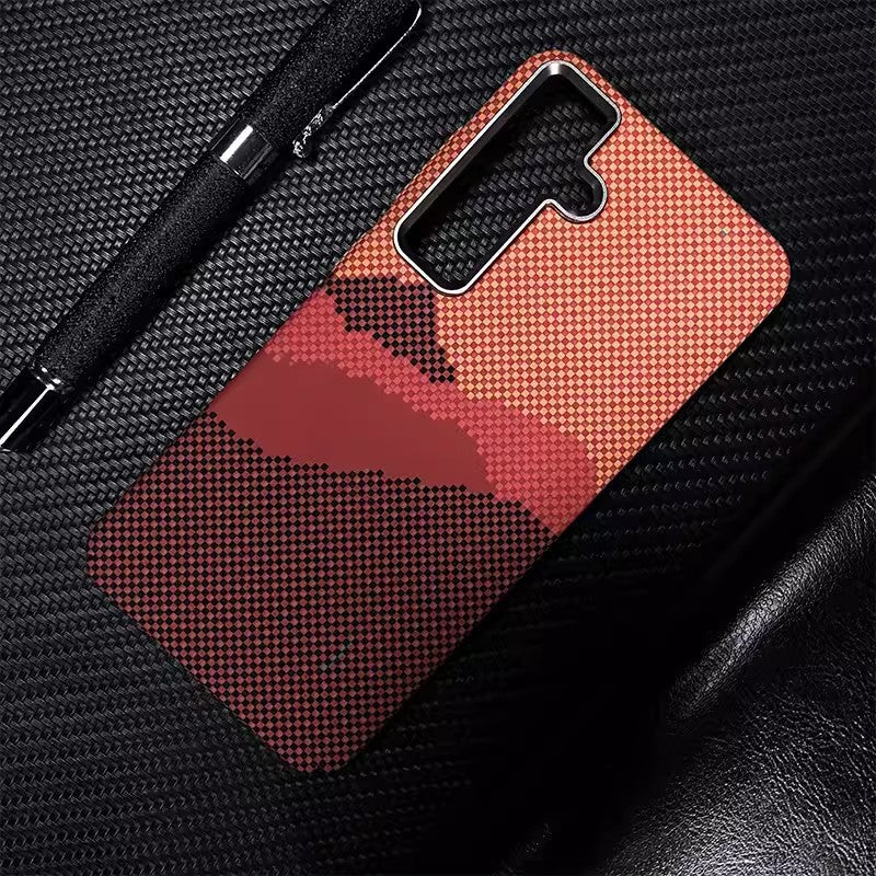 Load image into Gallery viewer, [Magsafe Compatible] Samsung Galaxy S24/Plus/Ultra - Kevlar Carbon Fiber Texture Shockproof Case
