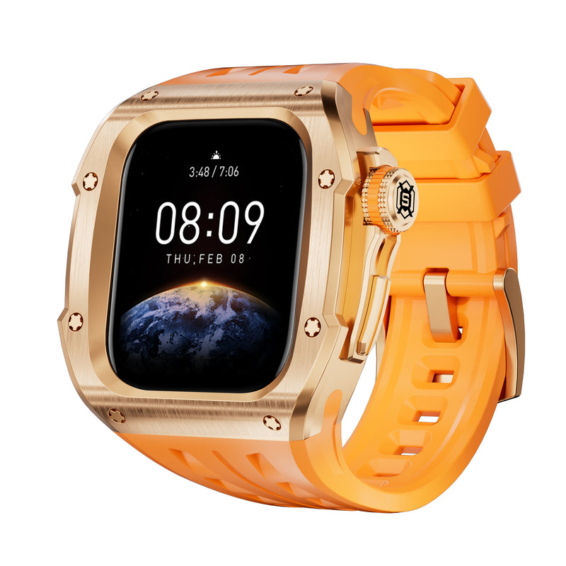 Load image into Gallery viewer, Apple Watch Series 4/5/6/SE/7/8/9/10/Ultra - Shockproof Metal Modified Case + Watch Strap
