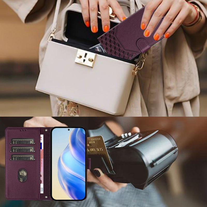 Load image into Gallery viewer, Sony Xperia 5 VI - Women Embossed Flip PU Leather Wallet Series Case With a lanyard
