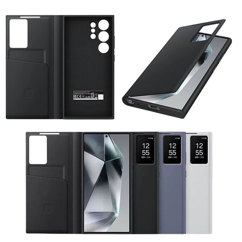 Samsung Galaxy S24/Plus/Ultra - Original Card-inserting Intelligent Vision Window Flip Wallet Series Case