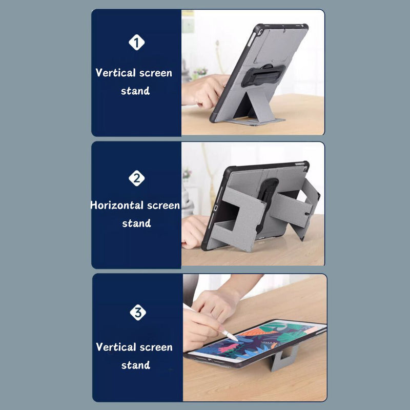 Load image into Gallery viewer, [With Pen Slot] Apple iPad 10 / 10th (2022) 10.9&quot; - Business PU Leather Stand Series Case With 360° Free Rotation in Hand
