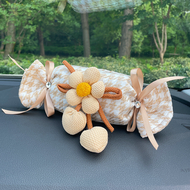 Load image into Gallery viewer, Canvas Houndstooth Activated Carbon Air Purifier Car Decoration Ornament – Odor Eliminator &amp; Formaldehyde Remover - i-Station Mobile Phone &amp; Electronic Device Repair and Accessories

