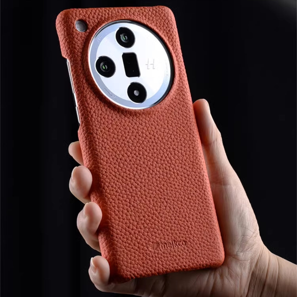 OPPO Find X7 Ultra (PHY110) - Business Drop Proof Cowhide + PC Genuine Leather Series Case - i-Station Mobile Phone & Electronic Device Repair and Accessories