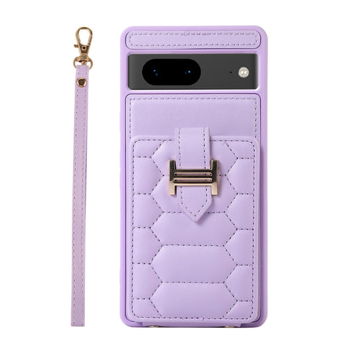 [With Card Slot] Google Pixel 7 & Pro & 7A - Silicone Flip Cover Leather Case Wallet Series With Strap Case