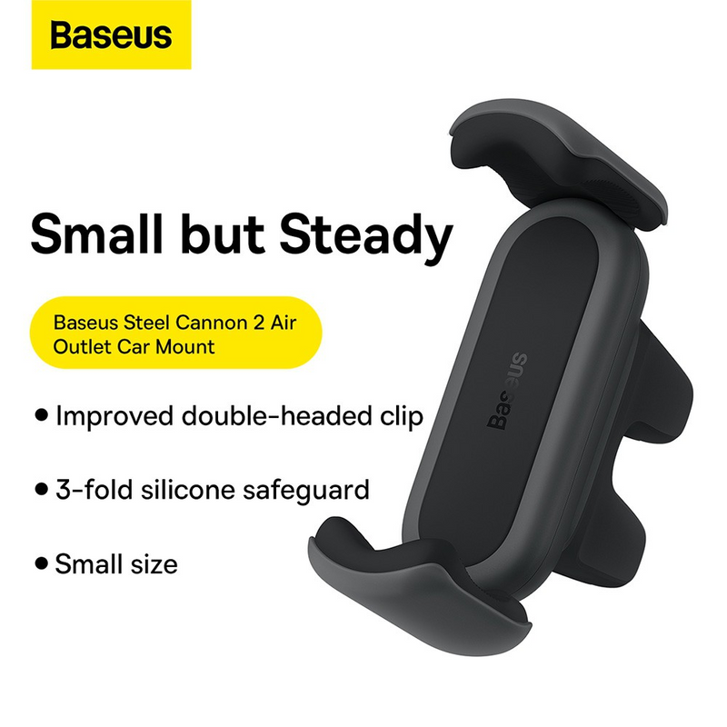 Load image into Gallery viewer, Baseus Steel Cannon 2 Air Outlet Car Mount-Black - i-Station Mobile Phone &amp; Electronic Device Repair and Accessories
