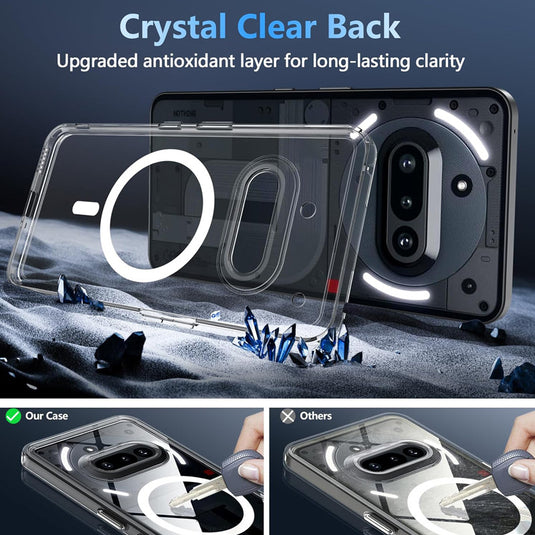 [Magsafe Compatible] Nothing Phone (3a)/Pro Transparent Crystal Shockproof Protective Case - i-Station Mobile Phone & Electronic Device Repair and Accessories
