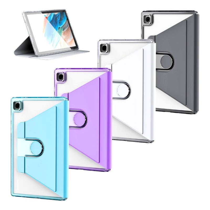 Load image into Gallery viewer, Samsung Galaxy Tab A9 2023 8.7&quot; (SM-X110/X115) - 360 Degree Rotating Transparent Flip Lesther Case
