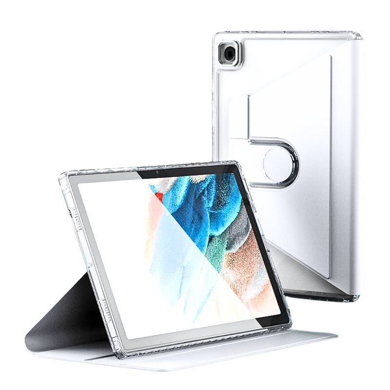 Load image into Gallery viewer, Samsung Galaxy Tab A9 2023 8.7&quot; (SM-X110/X115) - 360 Degree Rotating Transparent Flip Lesther Case
