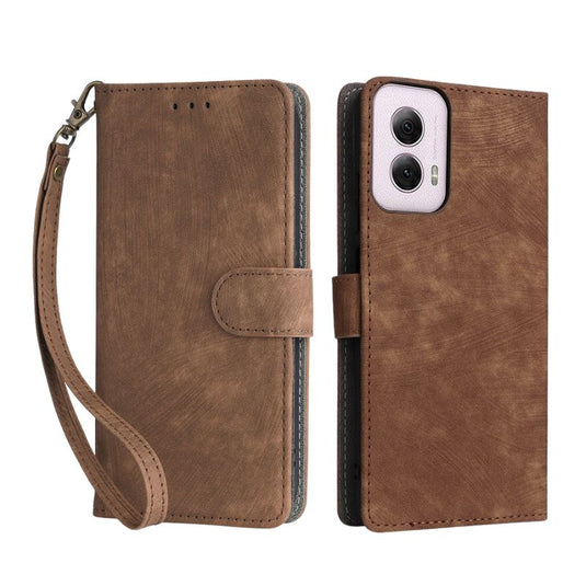 [With Card Slot] Motorola Moto G35/55 5G - Multi Functional Buckle Flap Wallet Series Case With Lanyard