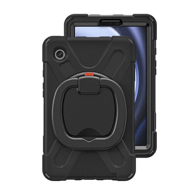 Load image into Gallery viewer, Samsung Galaxy Tab A7 10.4&quot; 2020 (T500/T505) Silicone + PC 360-Degree Rotating Stand Full Protection Case With Strap
